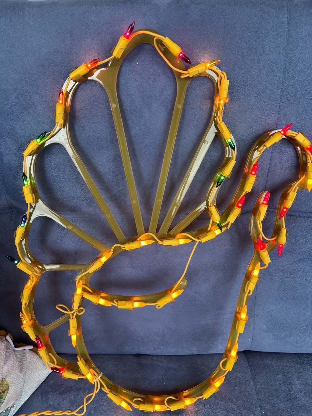 Set of 3 vintage Lighted Turkey Window Silhouette Decoration